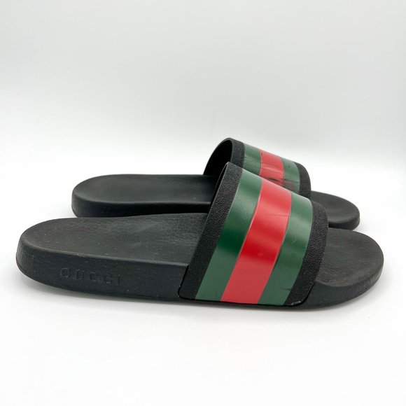 Gucci Classic Rubber Slides Sandal - Picture 2 of 10